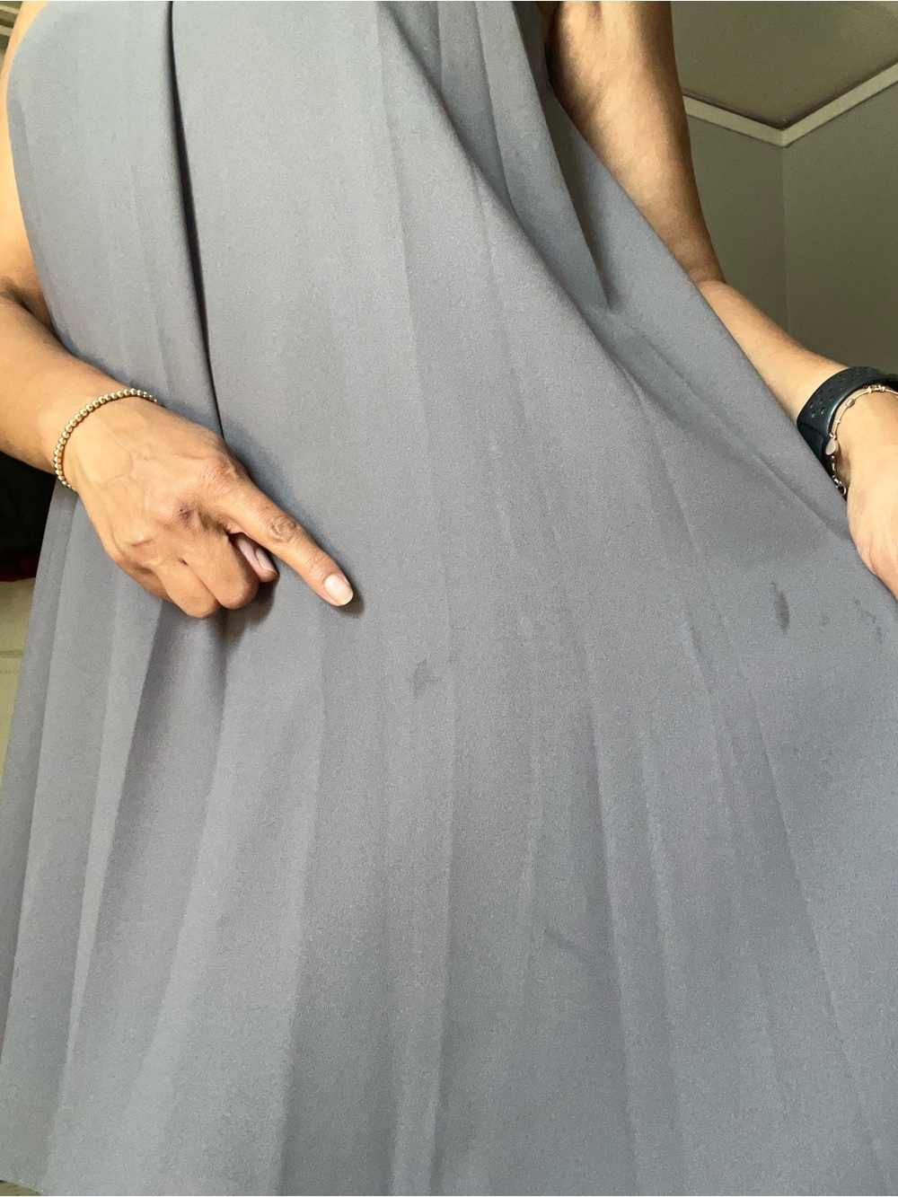 Badgley Mischka Hrey Cocktail Dress with jeweled collar - Picture 6 of 13
